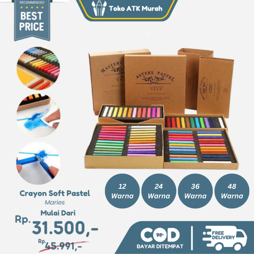 

Maries Soft Pastel Set 12 / 24 / 36 / 48 Colors - Masters Pastel