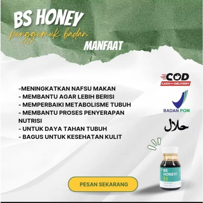 

Madu BS Honey Obat Herbal Penggemuk BadanOriginal