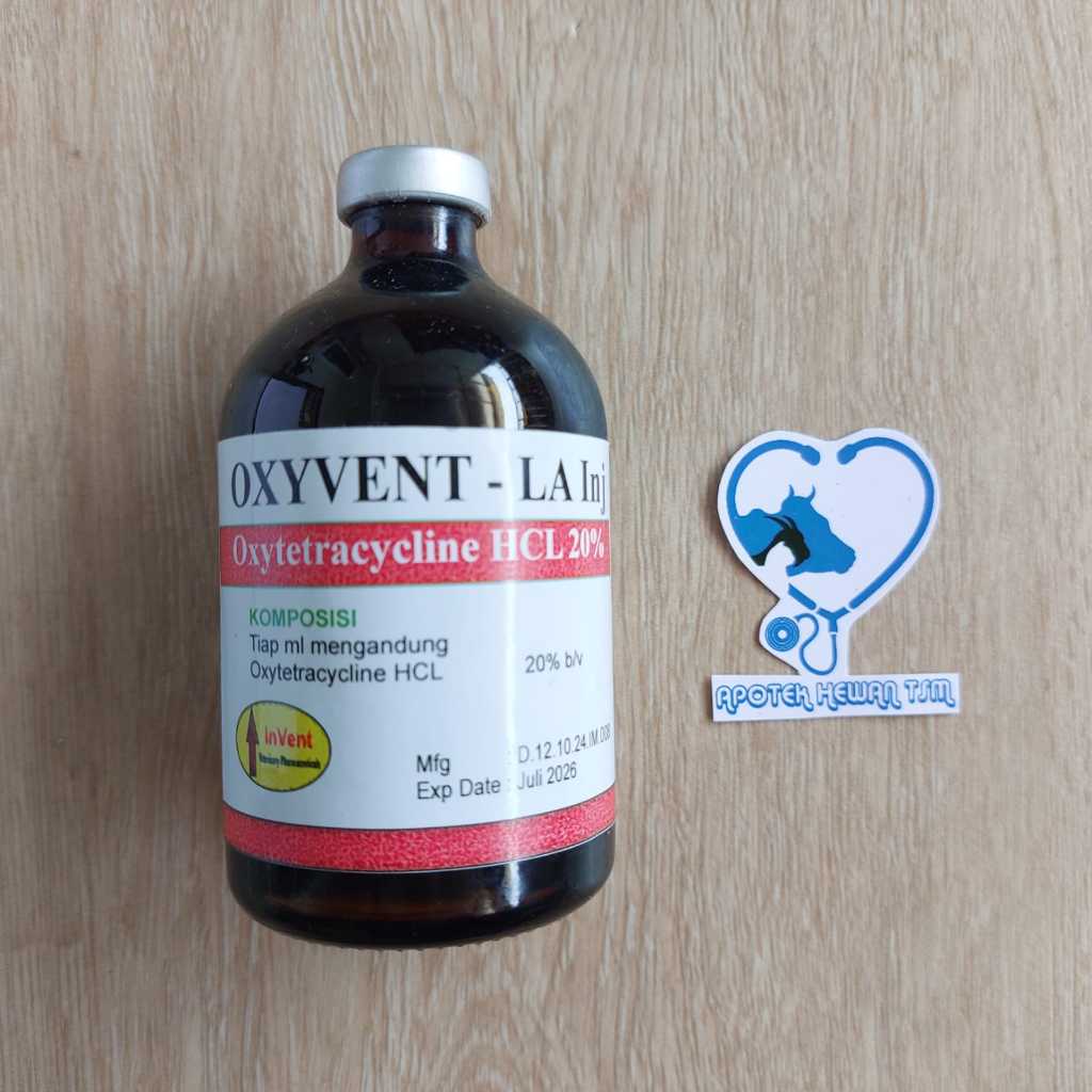 Oxyvent LA Inj Invent Antibiotik PMK Foot Root Abses Radang Usus Enteritis Hewan Tenak Domba Kambing