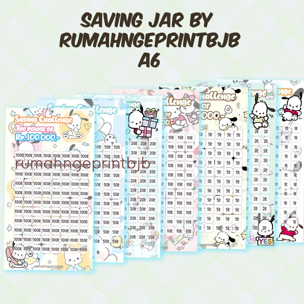 

POCHACO SAVING JAR A6 6 LUBANG MENABUNG ASIK SAVING CHALLENGE