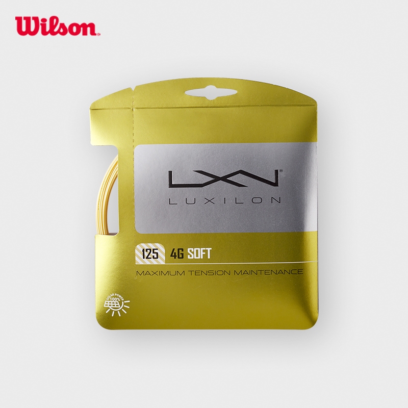 Wilson LUXILON Tennis String in Gold 4G ROUGH SOFT 125 - WRZ997111