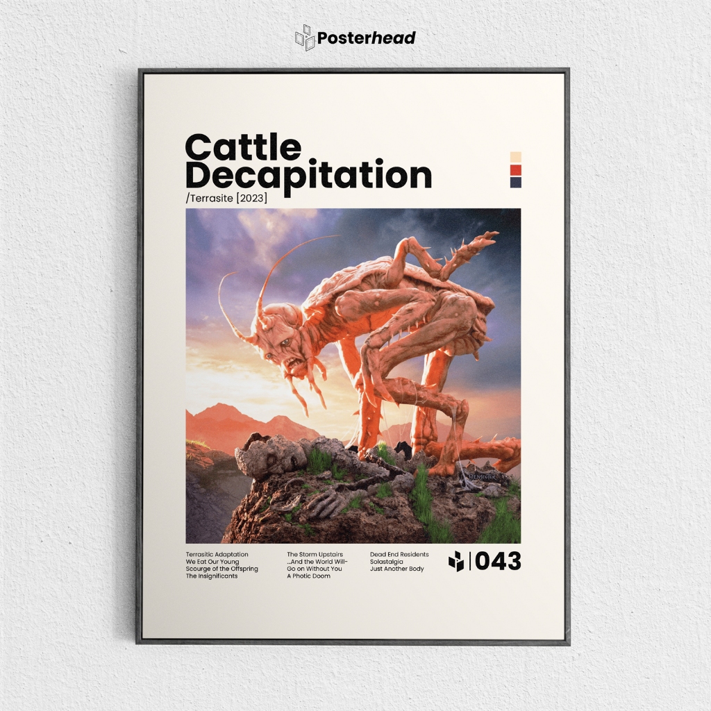 Poster Cattle Decapitation - Terrasite - Frameblock - Posterhead