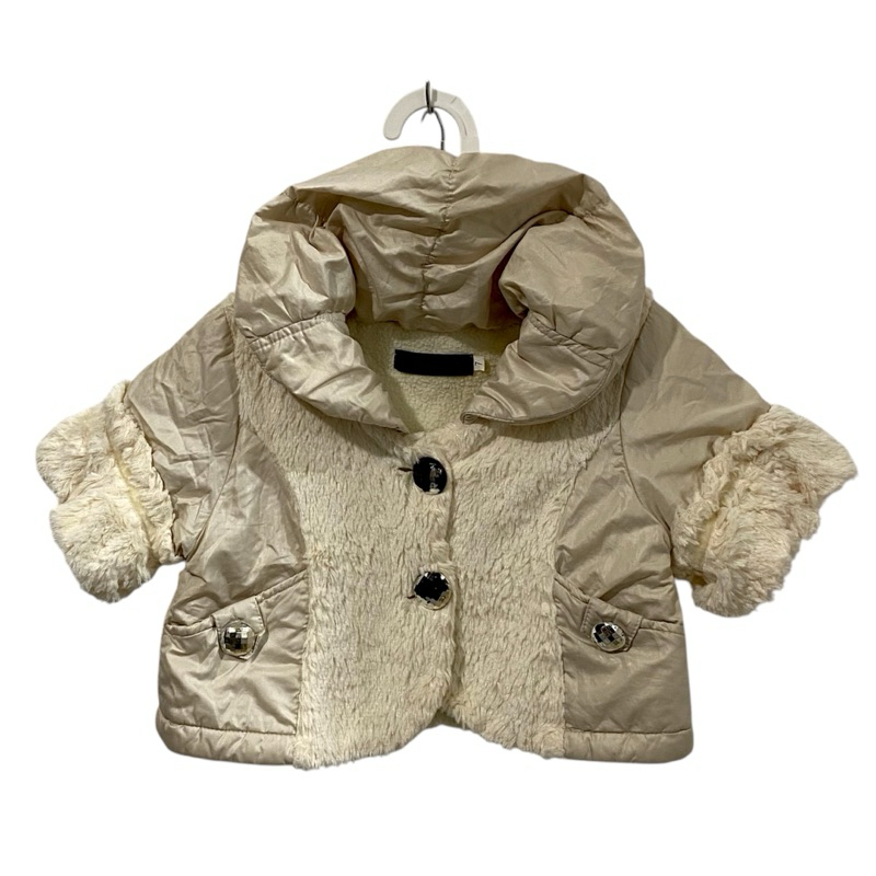 Outer anak bulu cream super cute size 7