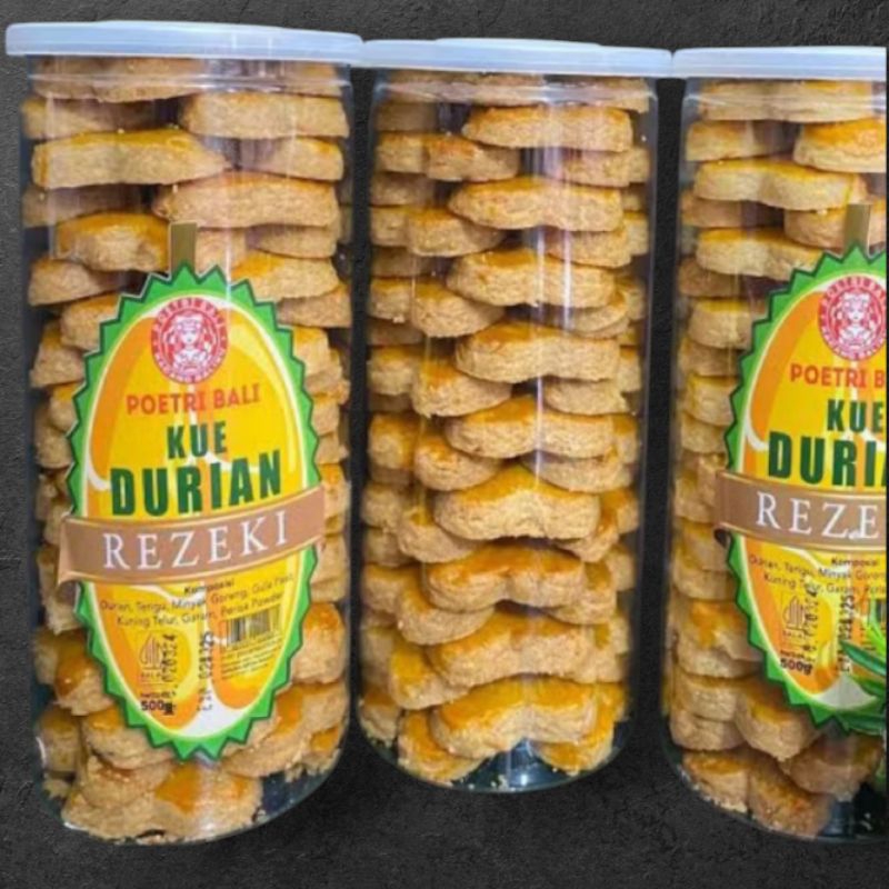

500 GRAM KUE KACANG REZEKI PREMIUM RASA DURIAN POETRI BALI / KUE KACANG/ KUE KACANG POETRI BALI