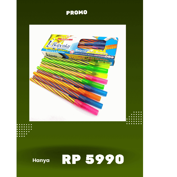 

Bolpenku Spiral Aesthetic Pen Set,Bolpen/Ballpoint/BOLPENKU Lilin Ulir Spiral Hitam Murah (Lusin)