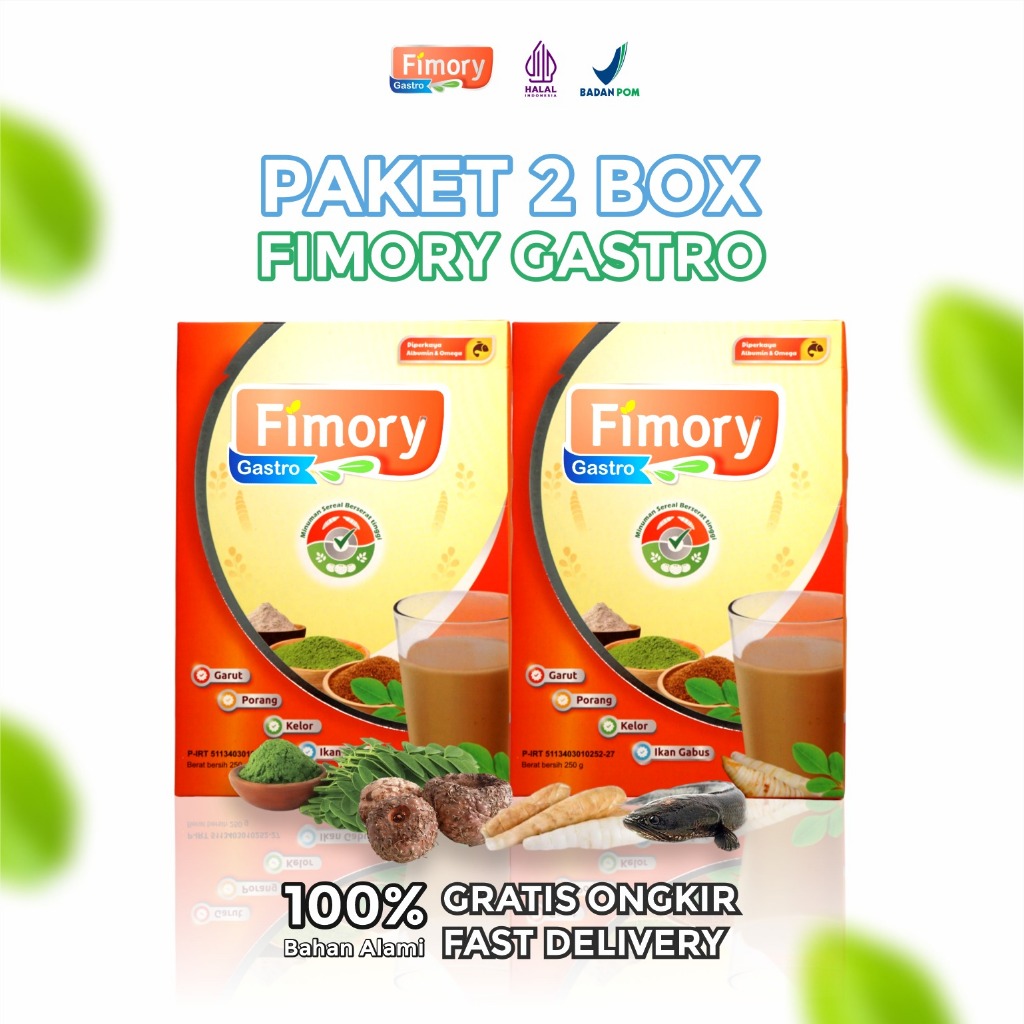 

2 Box Fimory Gastro Ampuh Atasi Asam Lambung Gerd Dan Tukak Lambung Minuman Nutrisekal Umbi Garut