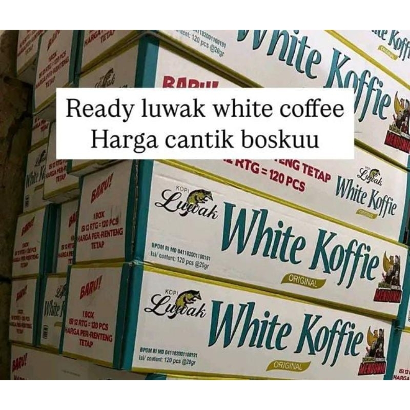 KOPI LUWAK WHITE COFFEE 1 DUS 120 SCHT
