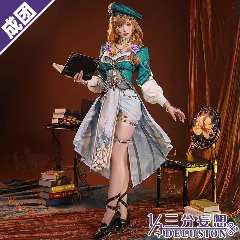Lisa Sumeru Cosplay 1/3 Delusion Genshin Impact Costume Wig A Sobriquet Under Shade
