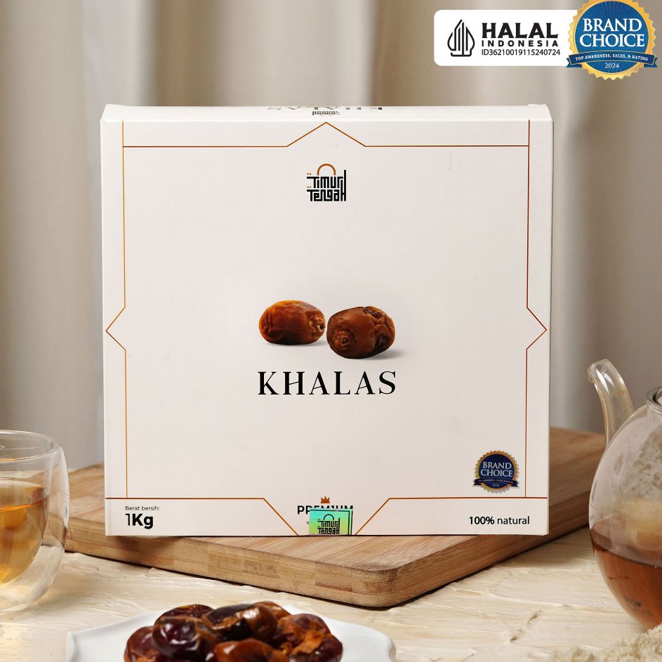 

New Timur Tengah Kurma Khalas 1Kg Premium Original High Quality
