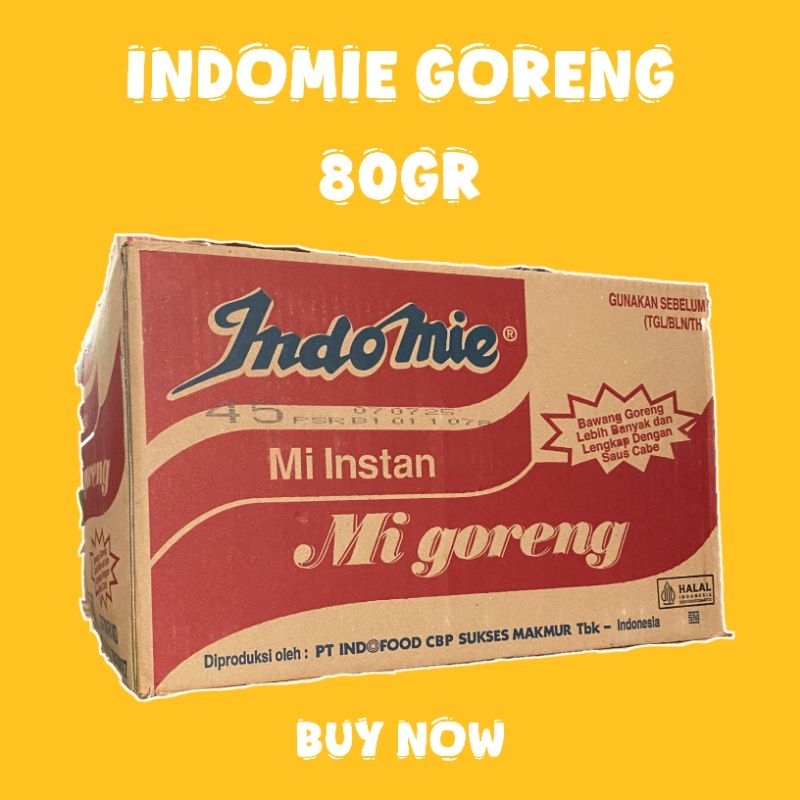 

Indomie goreng mie instan berat 80g isi 40pcs murah