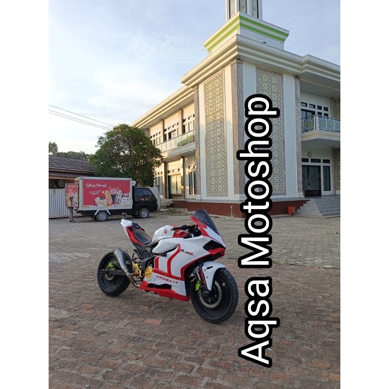 fairing body full model Ducati PNP buat ninja 250fi old