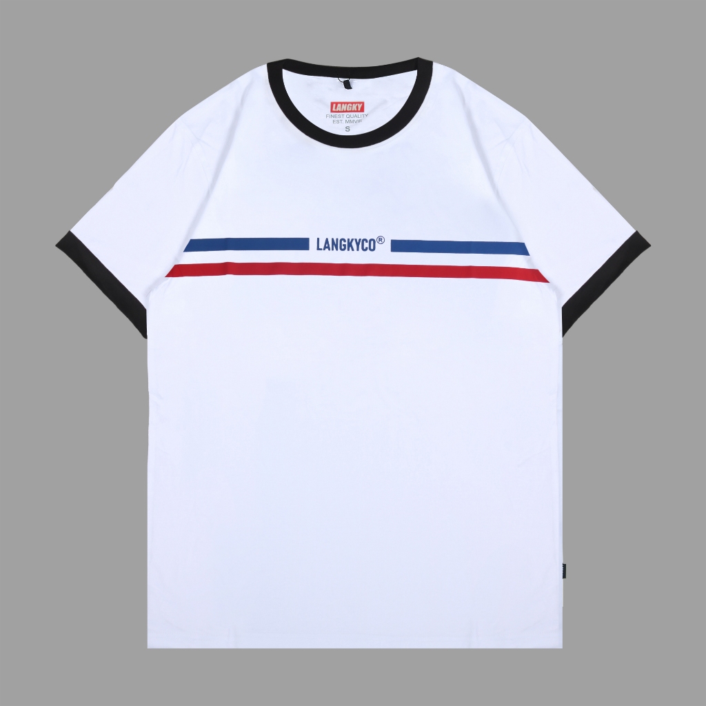 Kaos Pria Distro Langky T-Shirt Katun Original Kuning Hitam BWAS R24 BRIERO
