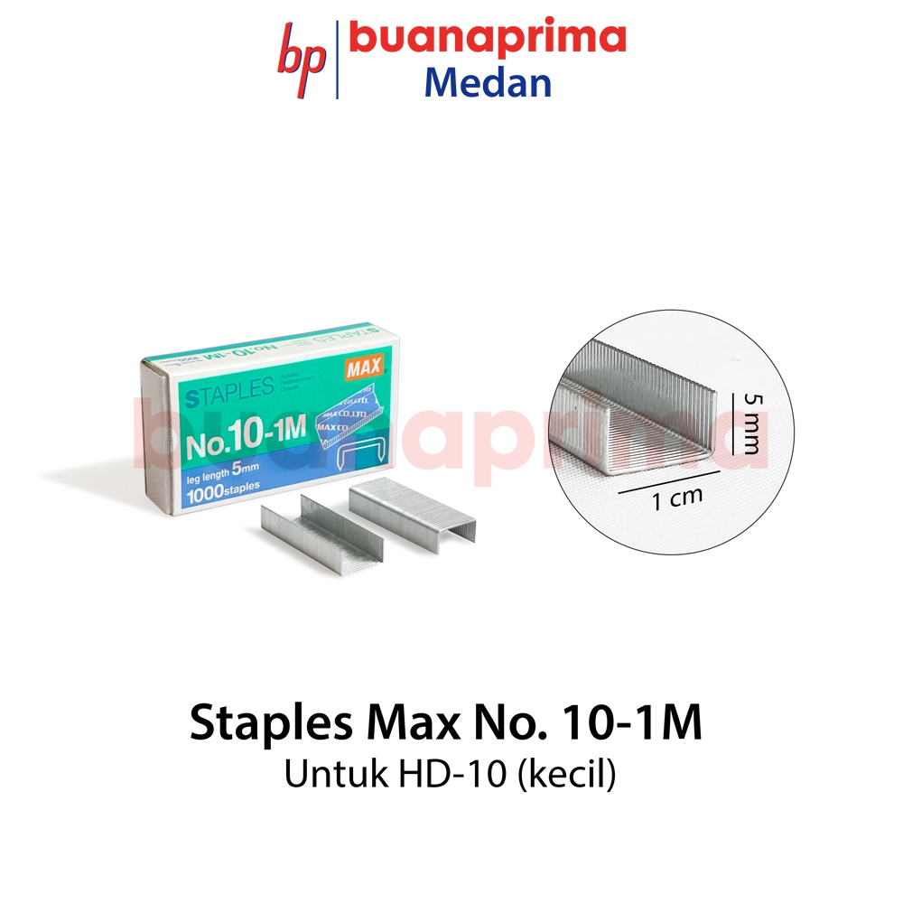 

ISI STAPLER MAX No 10 Staples Kecil Hekter Refill Anak Stapler