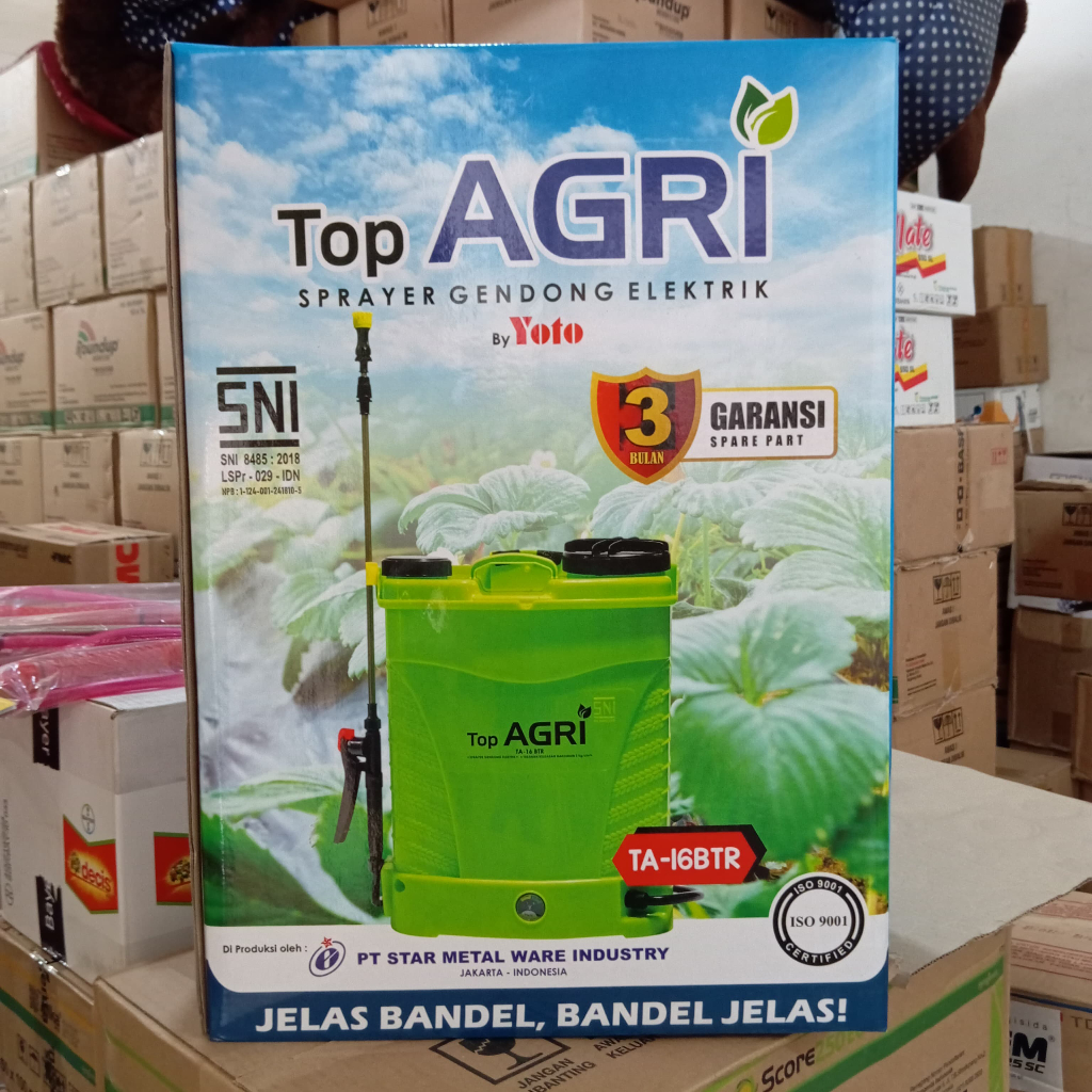 Sprayer Gendong Elektrik TOP AGRI 16 LITER