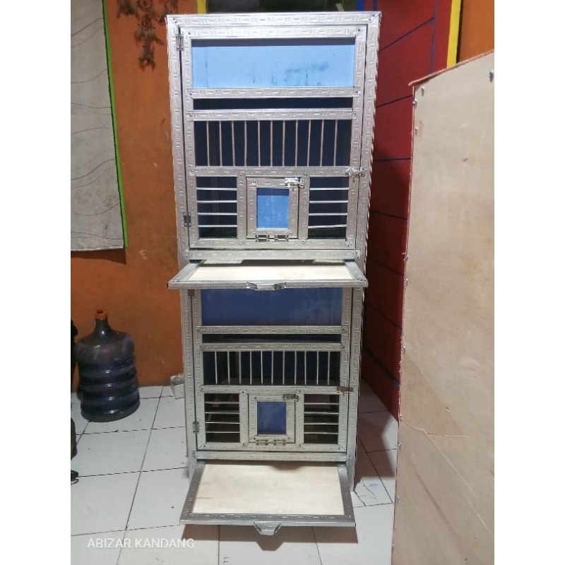 Kandang macan 2 Pintu (kandang merpati)