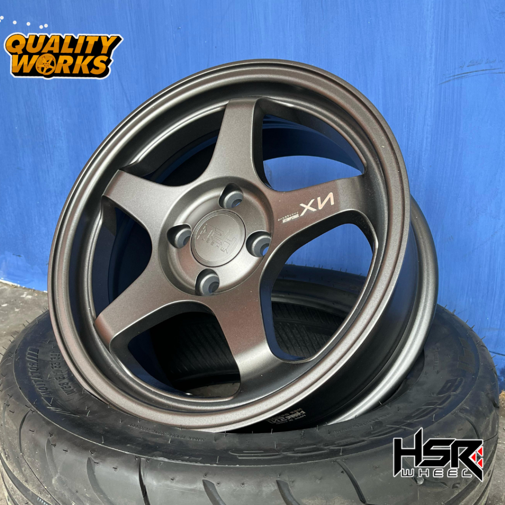 Velg Racing Brio R15 Palang 5 Hsr Wheel Kailolo Baut 4x100 Single Pcd