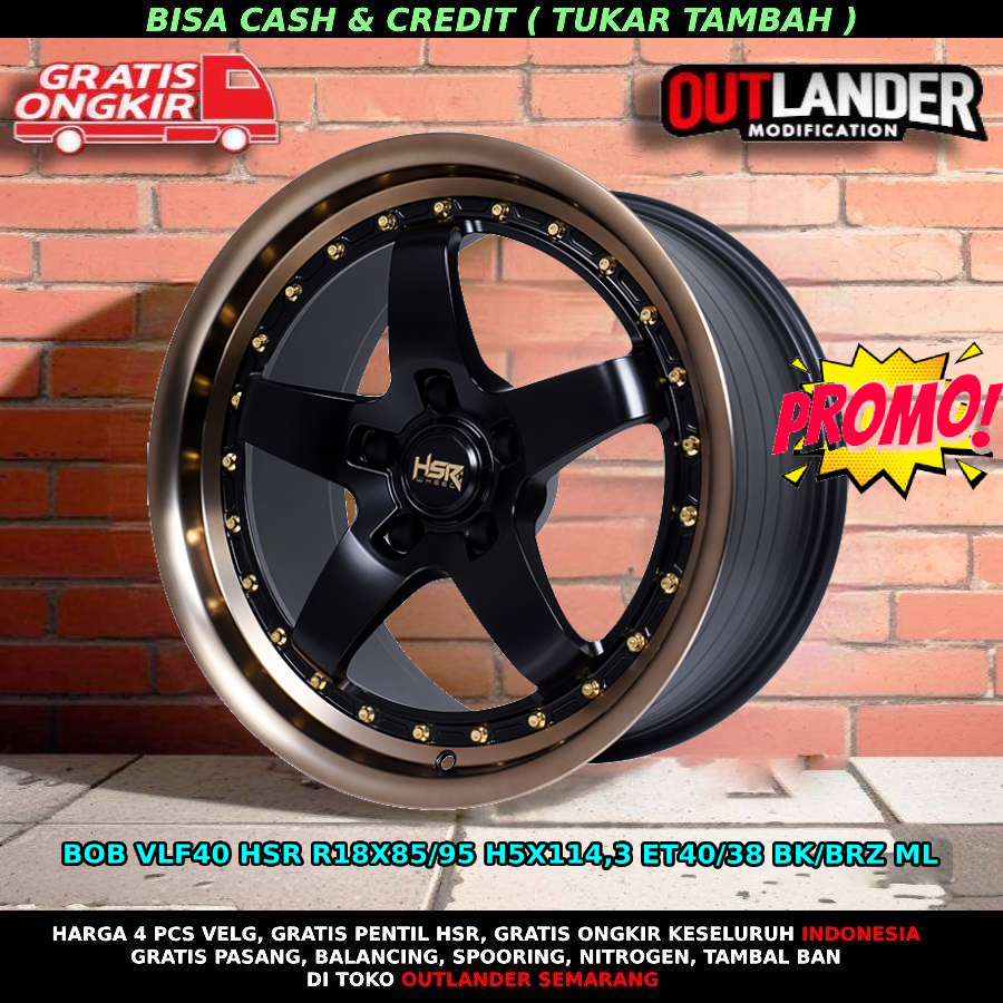Velg Mobil Ring 18 Rush Terios Innova Civic Accord SR BOB R18 Black Bronze Velg Mobil Innova R18