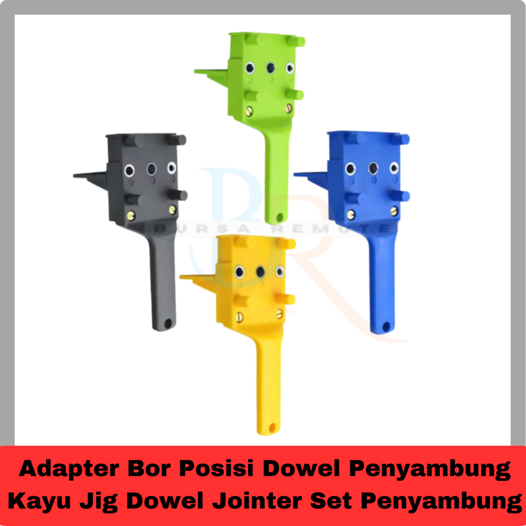 Adapter Bor Posisi Dowel Penyambung Kayu Jig Dowel Jointer Set Penyambung Warna Random Jig Dowel Set