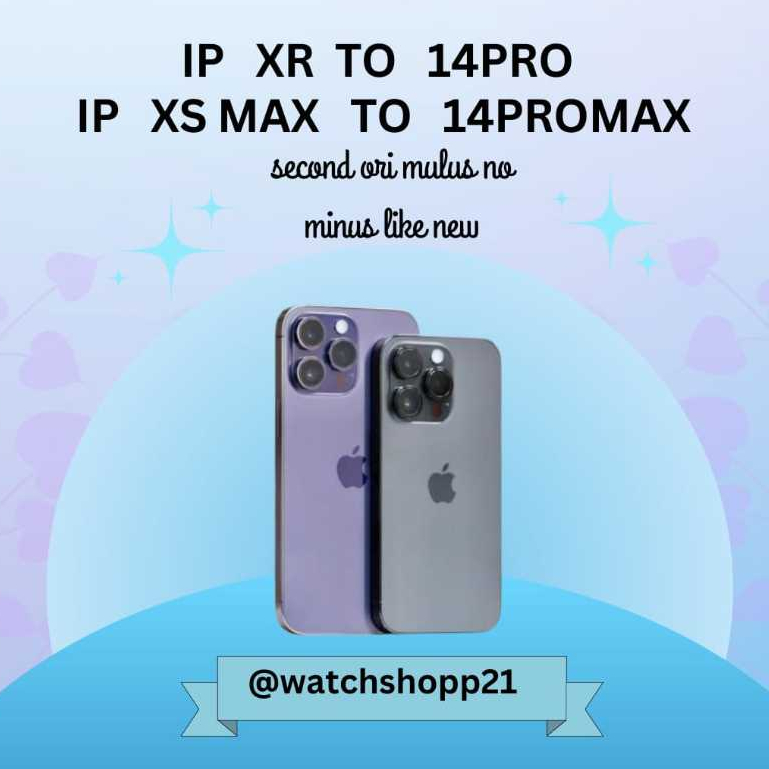 14 PRO/14 PRO MAX 64/128/256GB Fullset Second 100% Original