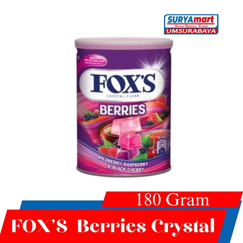 

FOX'S CRYSTAL BERRIES KALENG 180GRAM