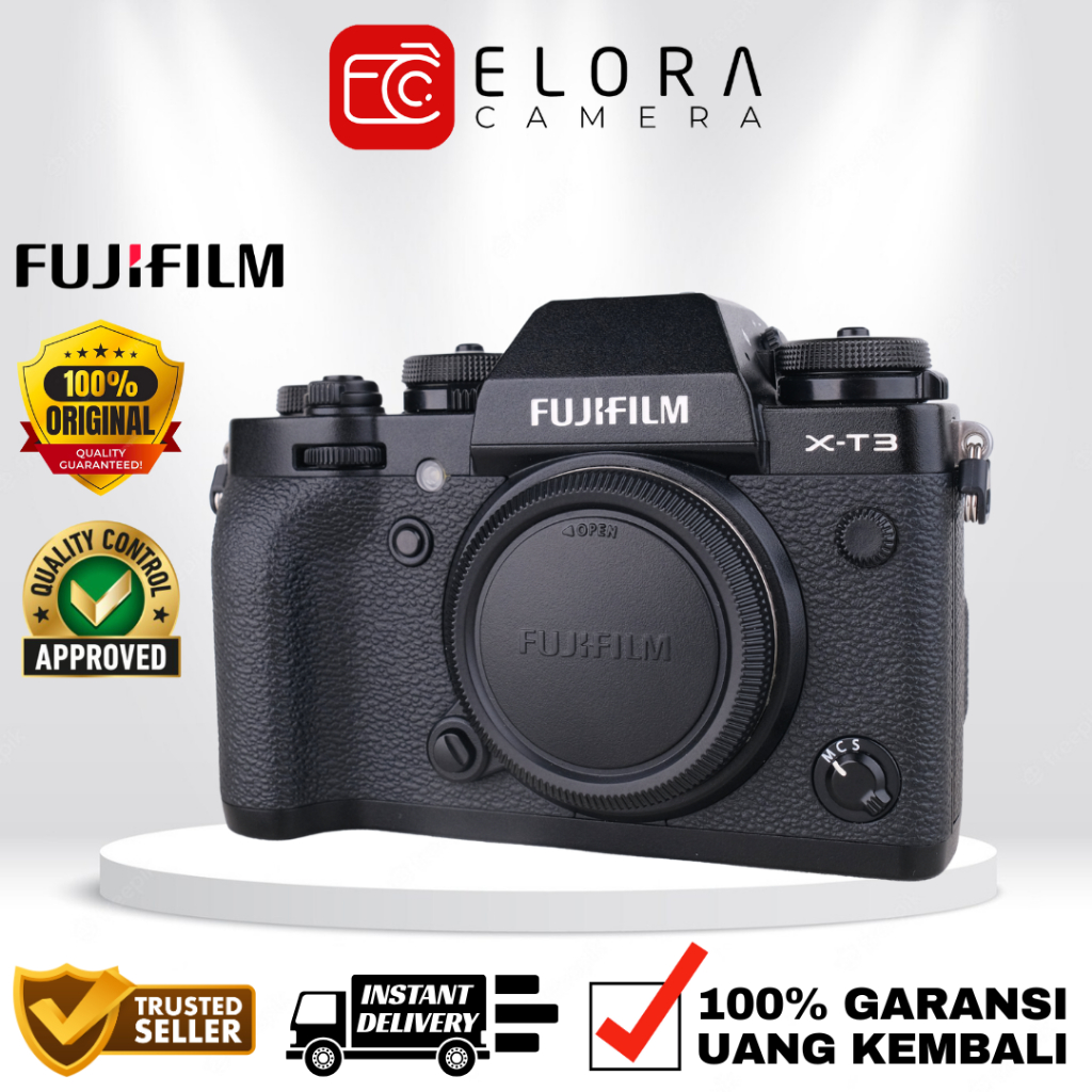Fujifilm X-T3 Kit 15-45mm / Kamera Mirrorless Fujifilm XT3 Body Only / Fujifilm XT-3 X T3 Kit BO