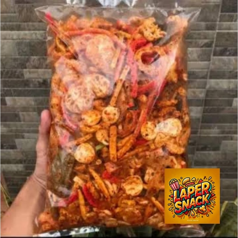 

Seblak kering mix campur 1 kg 500 gram 250 gram rasa pedas daun jeruk Laper Snack gurih mantap