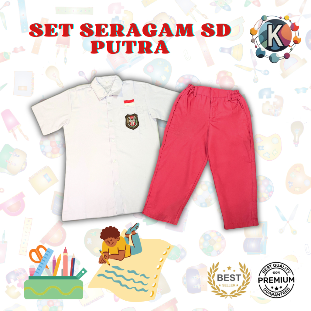 THESUNAN57 SET SERAGAM SD 1 SET SERAGAM SD PUTRA SET SERAGAM SD PUTRA MURAH
