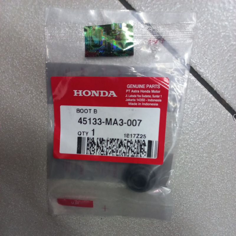 45133MA3007 – BOOT B, KARET BOOT KALIPER BEAT, CB 150R NEW, CS1, SCOOPY FI, SPACY, SUPRA X 125 NEW O
