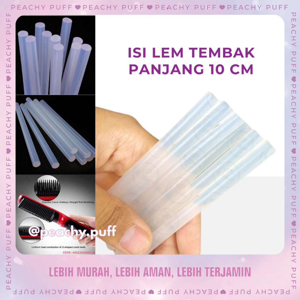

Isi Lem Tembak Perekat untuk Solder Panjang 10 Cm | Refill Isi Stick Glue Gun Per Pcs Stick Lem Tembak perekat glue