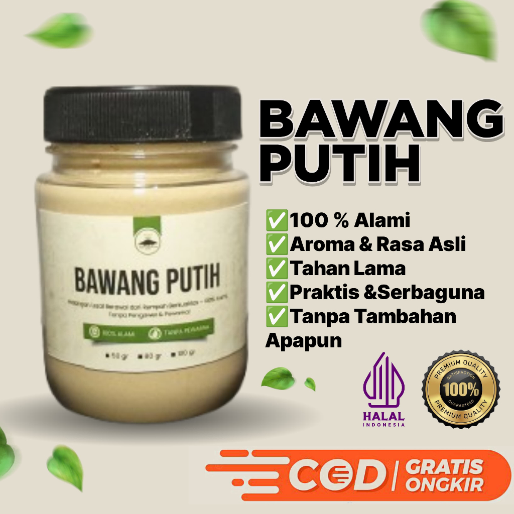 

BUMBU SHOP|Bawang Putih Bubuk Original Rempah Indonesia Bumbu Dapur Bumbu Masak Marinasi Garlic Powder