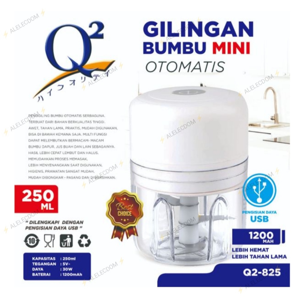 Q2 Gilingan Bumbu Mini / Blender Bumbu Mini / Blender Mini Usb