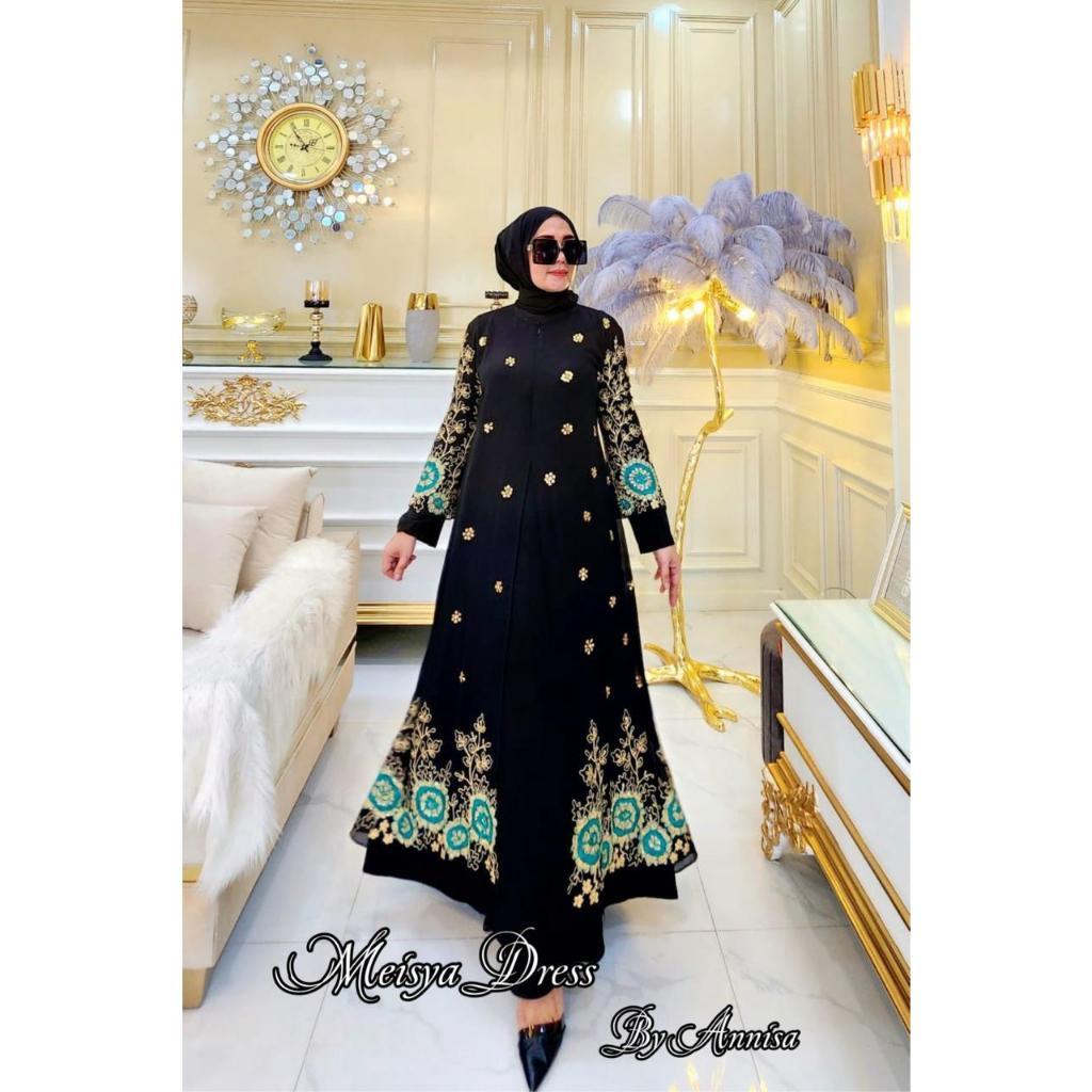 DRESS MEISYA SPECIAL RAYA BY ANNISA – Gaun Muslimah Elegan | Korean Jersey, Ceruty Baby Doll & Bludr
