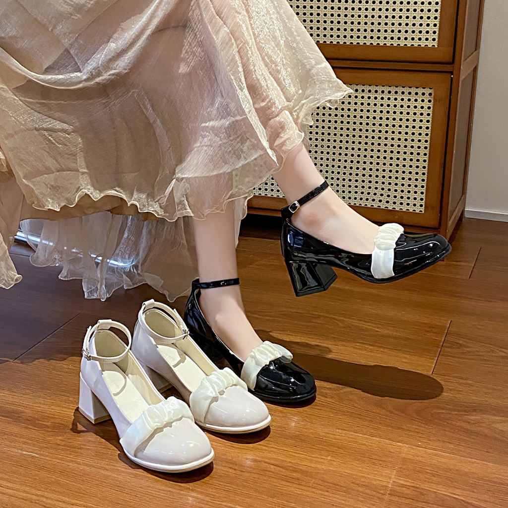 Sepatu Wanita Import Sepatu Docmart Spatu hak tinggi Casual Look Women Boots SK-018