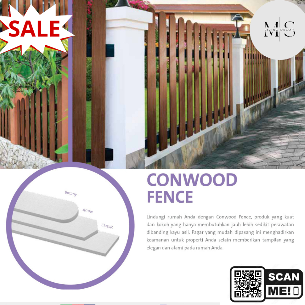 conwood pagar fence conwood pagar murah anti air & rayap