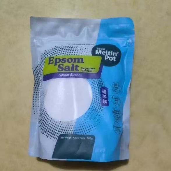 

SALE Tresor earthfood Epsom salt 500g garam epsom Natural food grade magnesium sulphate magnesium sulfat