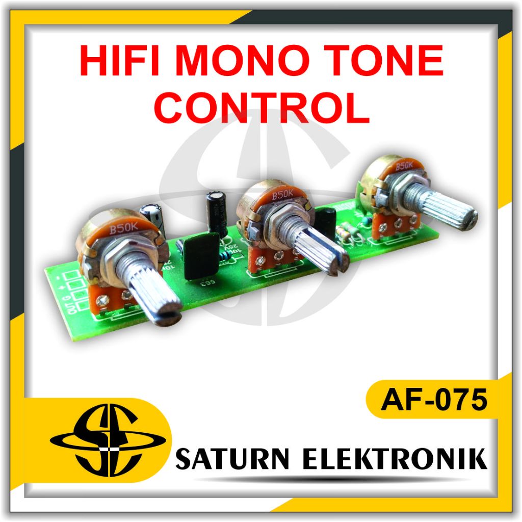 Kit Hifi Mono Tone Control 3 Potensio AF-075