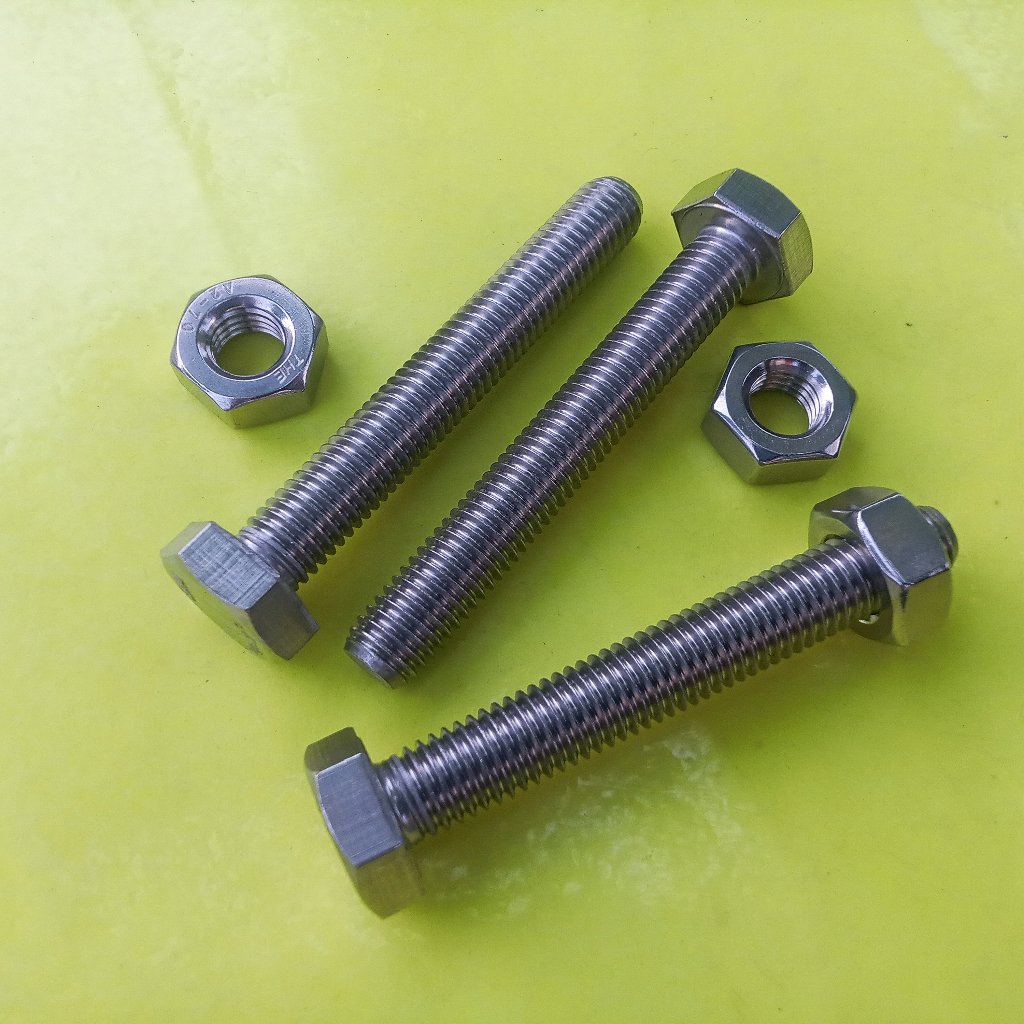 BAUT STAINLESS M8 X 70 / BAUT 13 KUNCI 13 / BAUT SS M8 X 70 SUS 304 / BAUT M8X70 STAINLESS STEEL / B