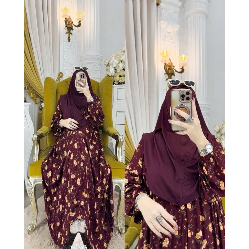 Set Hijab Khumaira merek Zz homedress