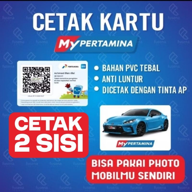 

Kartu My Pertamina Bahan PVC Tebal Sehari Jadi