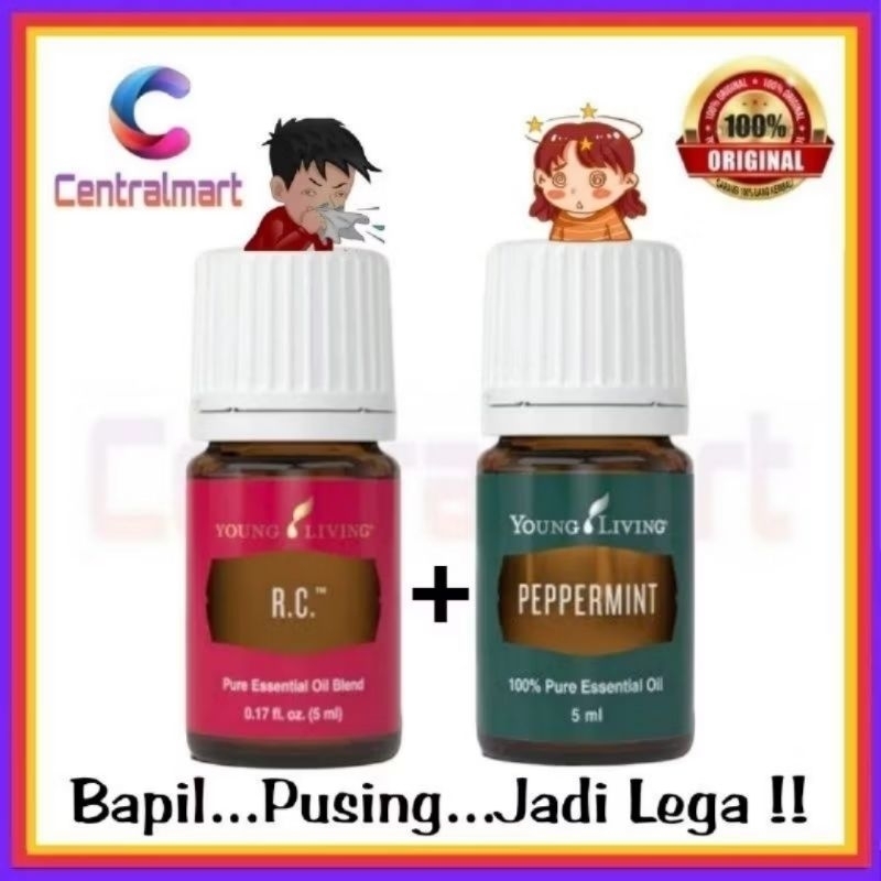 Siap Kirim Paket Bapil Young Living RC+Peppermint 5ml