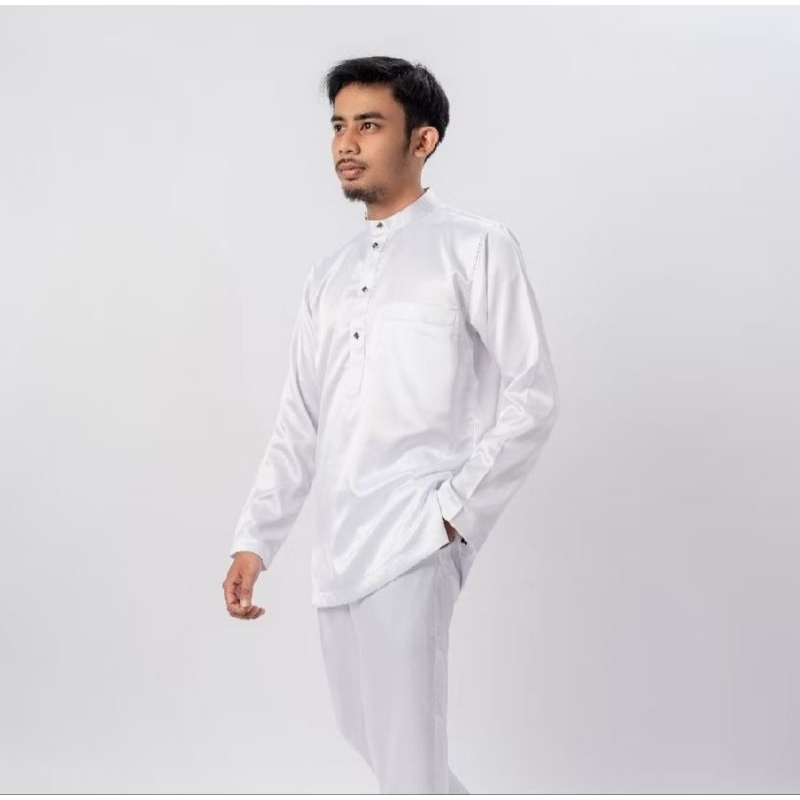 One set Baju+celana baju kokoh muslim teluk belanga baju melayu malaysia