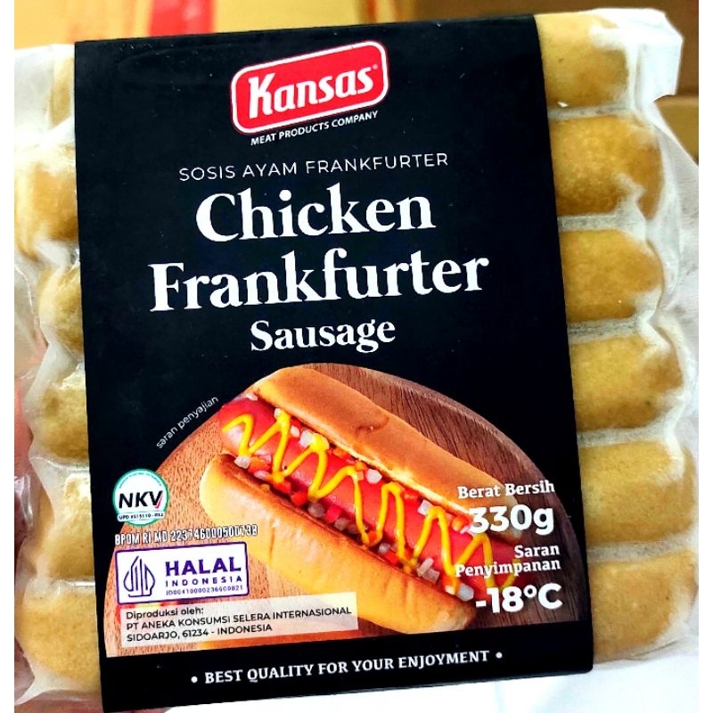 

KANSAS CHICKEN FRANKFURTER SAUSAGE / SOSIS AYAM FRANKFURTER 330GR