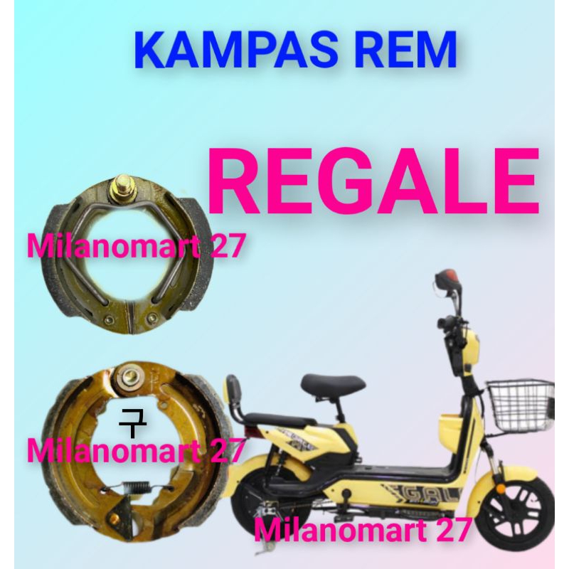 kampas rem regale kampas rem sepeda listrik regale