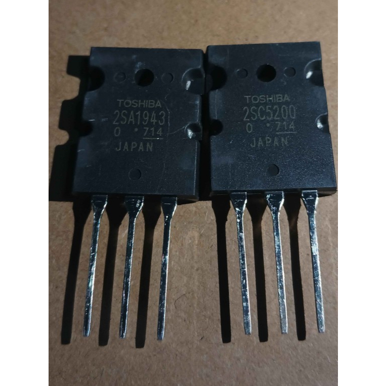 TRANSISTOR FINAL TOSHIBA C5200/A1943 LOT 714 ORIGINAL