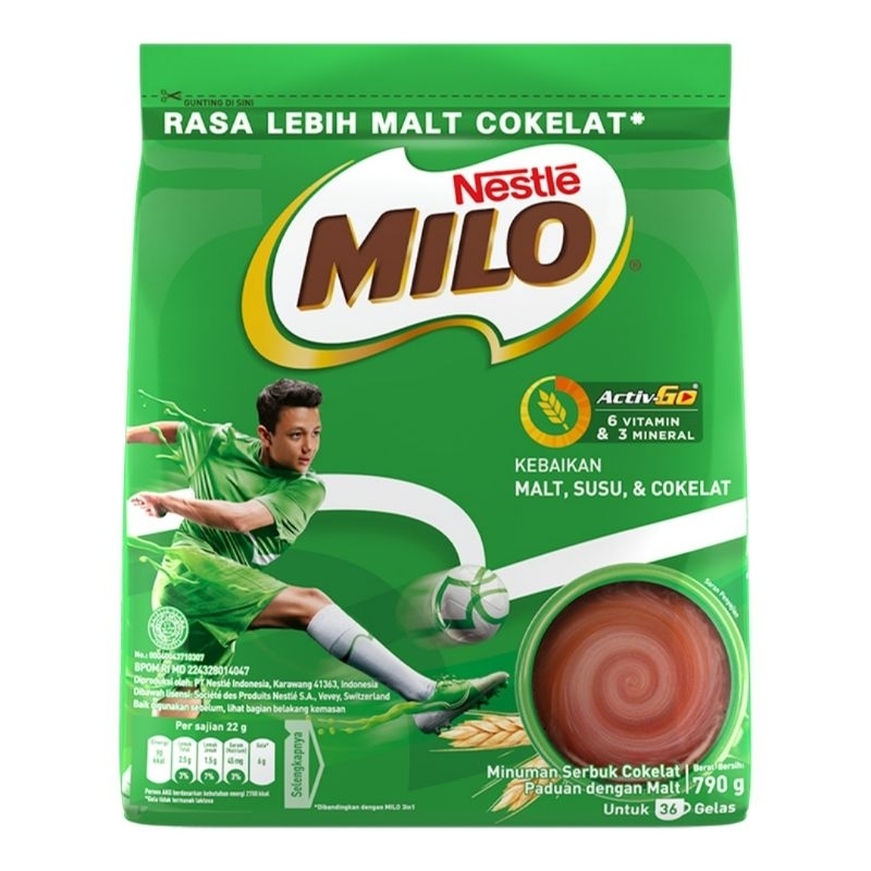 

MILO ACTIV GO 790GRAM MINUMAN SERBUK COKLAT 790G (EXP JANUARI 2026)