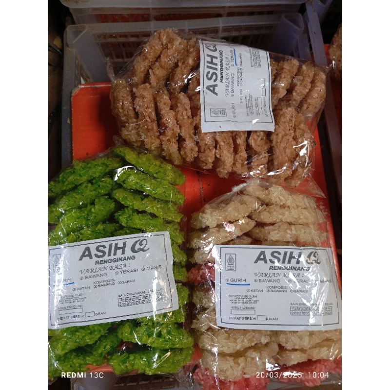 

rengginang "ASIH Q" rasa gurih (rawan remuk)