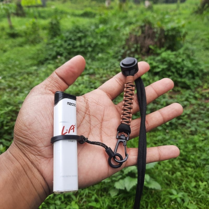 Gonggo_zn Lanyard paracord premium Gantungan Id card/ Kalung/ Pengait Muktifungsi untuk Hp, Id Card,