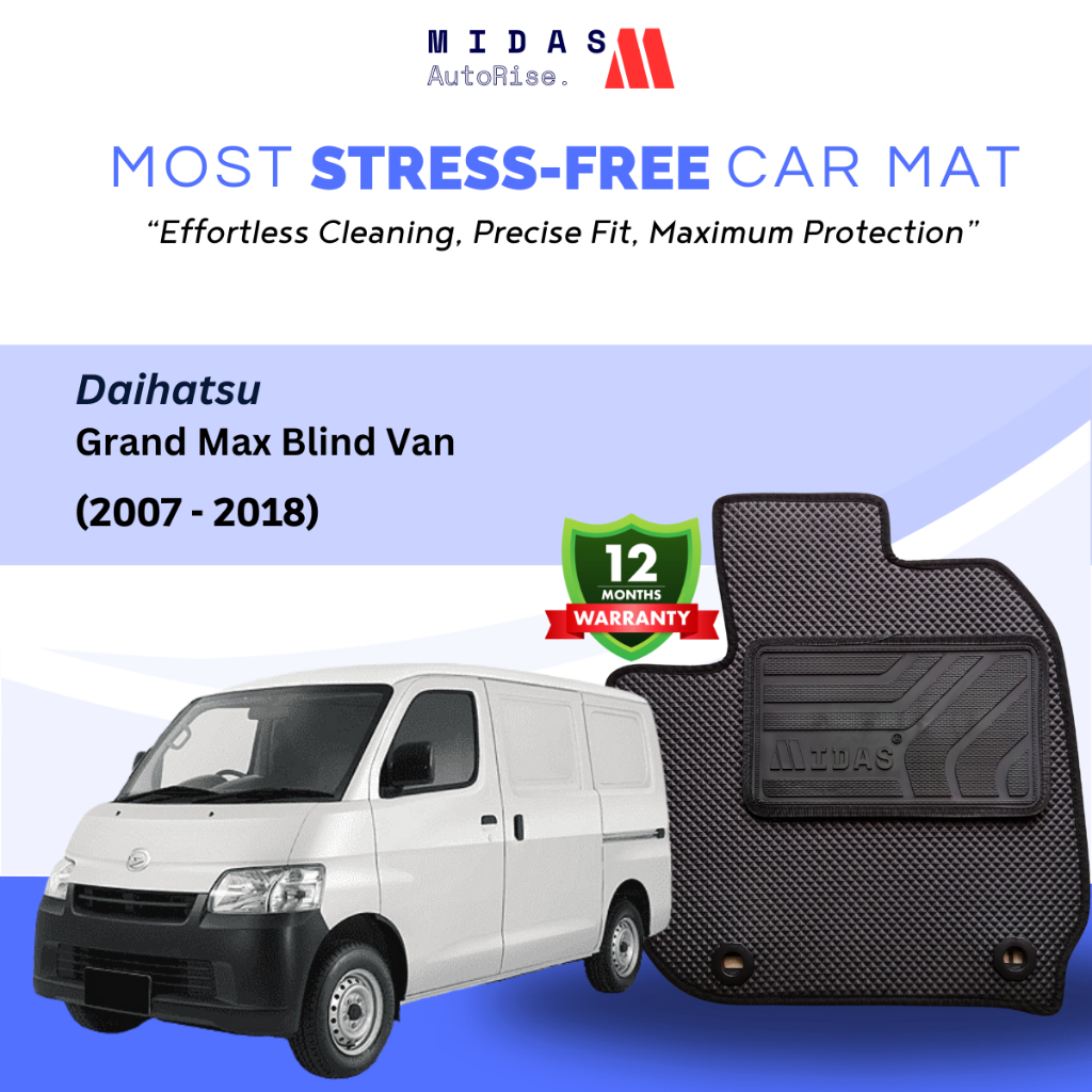 Karpet mobil Midas Daihatsu Grand Max Blind Van (2007 - 2018)