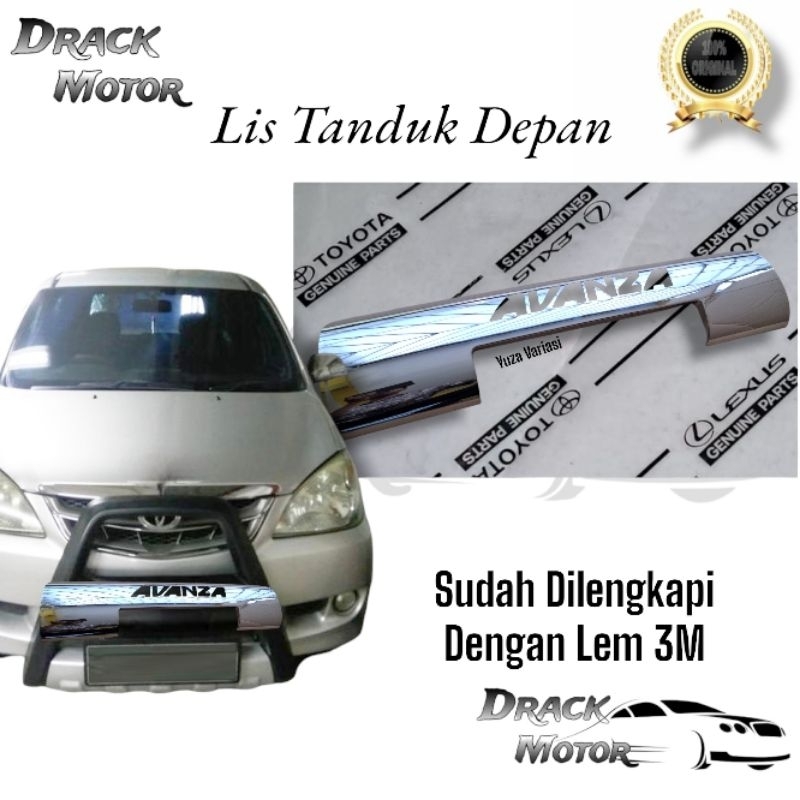 List Tanduk Depan Chrome Original Toyota Avanza // List Tanduk Depan Avanza Chrome Original Toyota A