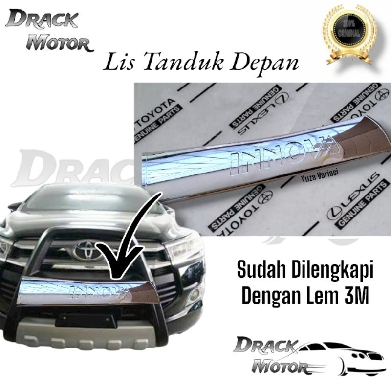 List Tanduk Depan Chrome Original Toyota Innova // List Tanduk Depan Innova Chrome Original Toyota I